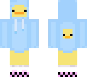 duck with hood and shoes