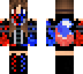 foxy red an blue girl v.2