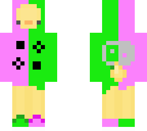green and pink nintendo duck with shoes