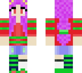 pink hair girl