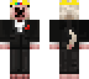 walter with a crown and suit