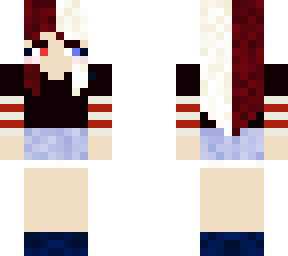 -*red and cream colored hair-*