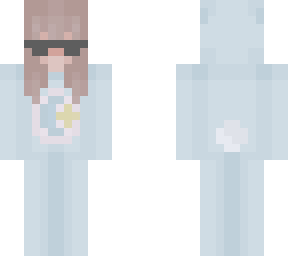 blue carebear girl with glasses