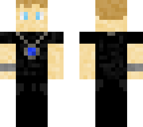 cool human with black clothes blue eyes (white dragon)