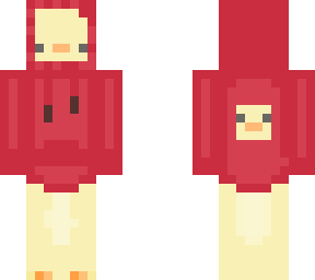 duck in red jacket