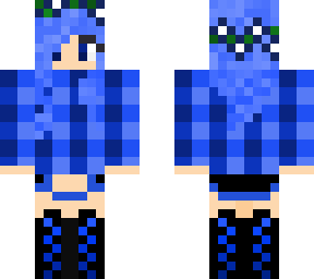 gingham blue