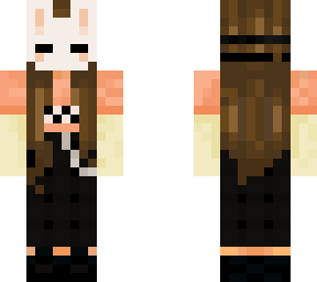 mask minecraft girl
