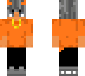 orange clothes guy with horns. small adjustment!
