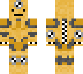 orange crash test dummie