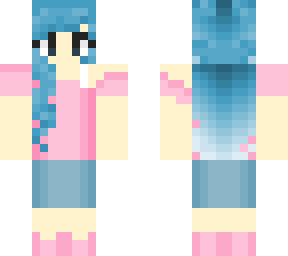 pastel blue haired girl ~edit~