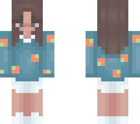 peach sweater