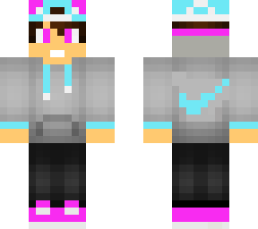 pink and blue lion boy