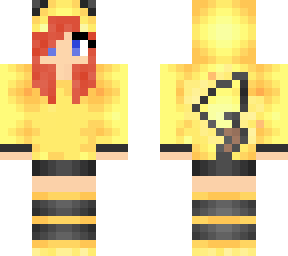 red head pikachu hoodie girl