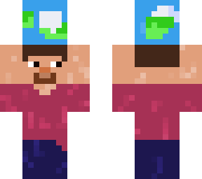 a guy holding a world