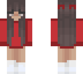 aesthetic girl red sweater - og skin by xvtia