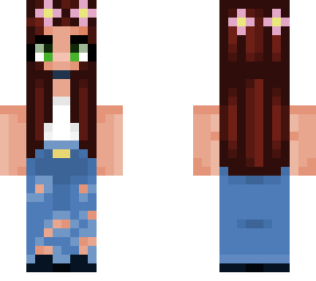 basic girl with flower crown