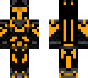 cool orange tech knight thingy