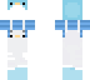 ducky overalls with ducky beanie and blue short sleeve shirt