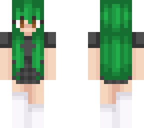 edgy girl w/ green hair (violet edit)