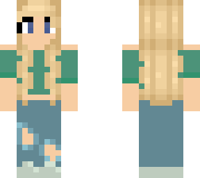 my first minecraft skin! girl