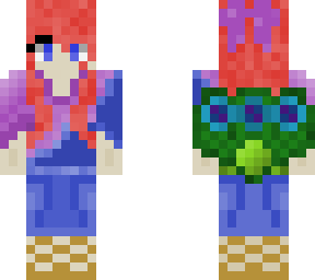 red head peacock girl
