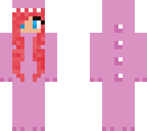 red head pink dino girl