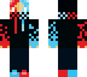 split twins red - blue