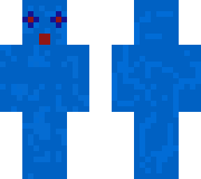 the blue man