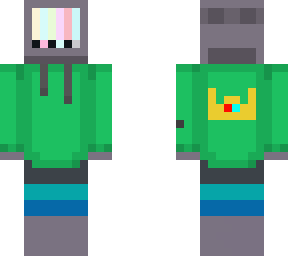 **fixed tv head with green crown skins