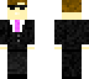 agent with purple tie