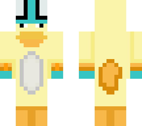 alien wearing duck onesie
