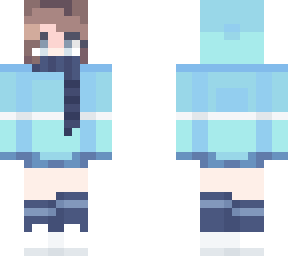 blue & scarf