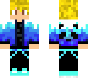blue panda boy brown eyes