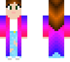 colourful cardigan girl