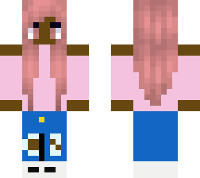 cute girl that's obsessed with pink that she died her hair pink