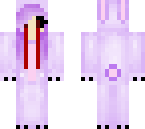 evil purple bunny crying