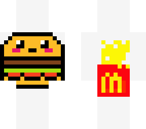 hamburguesa y patatas fritas