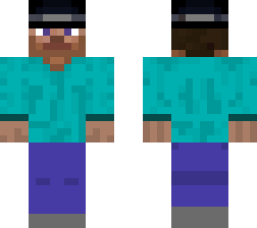 long sleeved steve with bowler hat