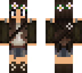 olive girl flower crown