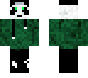 panda green hoodie with hat skin   remix