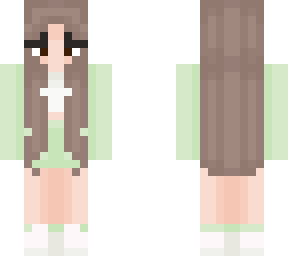pastel green girl