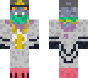 pigeon master with hat and chain