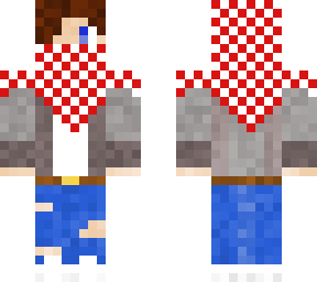 red white checkered flannel