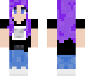sk8r girl with lavender hair