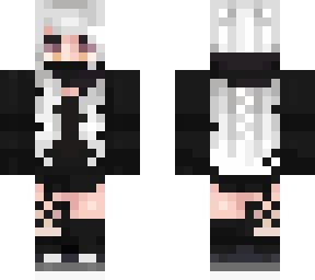 white & black gamer girl (fixed errors)