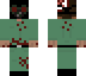 zombie with gas mask