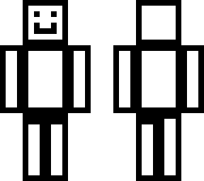 a white man with a outline.