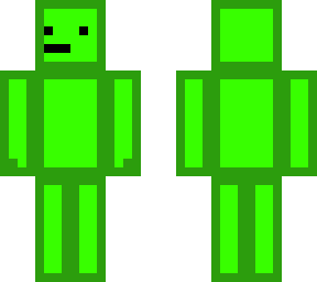 awkward green guy