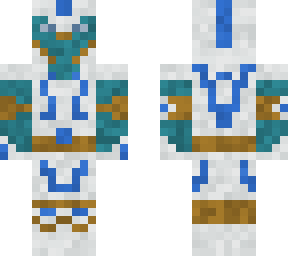 blue and silver armor