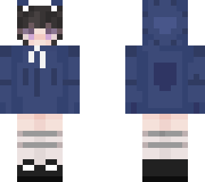 blue hoodie